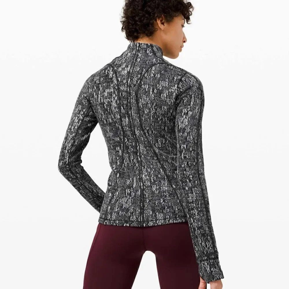 Lululemon Run Briskly 1/2 Zip Eventide Jacquard top Pullover
